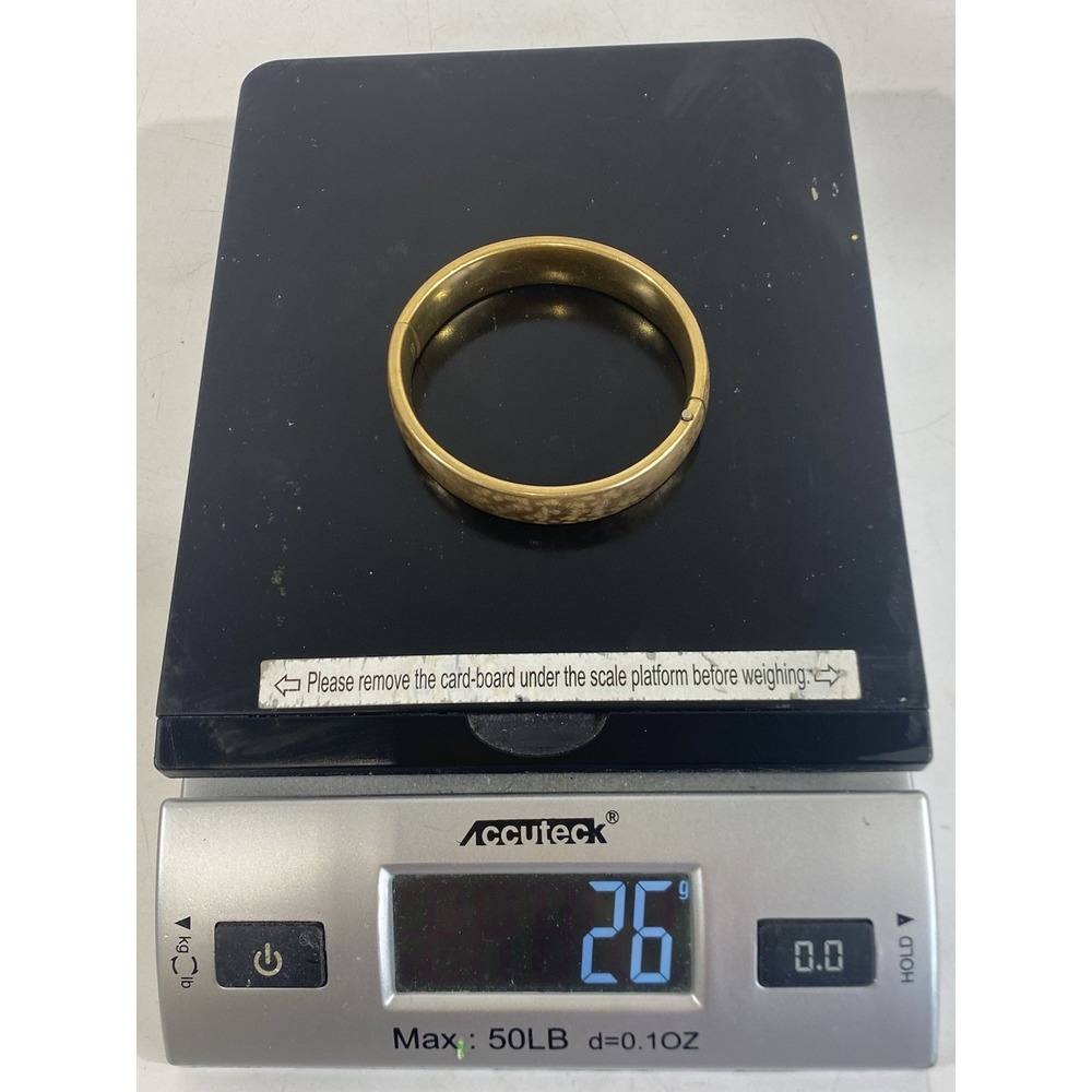 Vintage Carla Midcentury MCM Gold Bracelet 12k‎ Gold Fillled Brushed Gold - Picture 11 of 11
